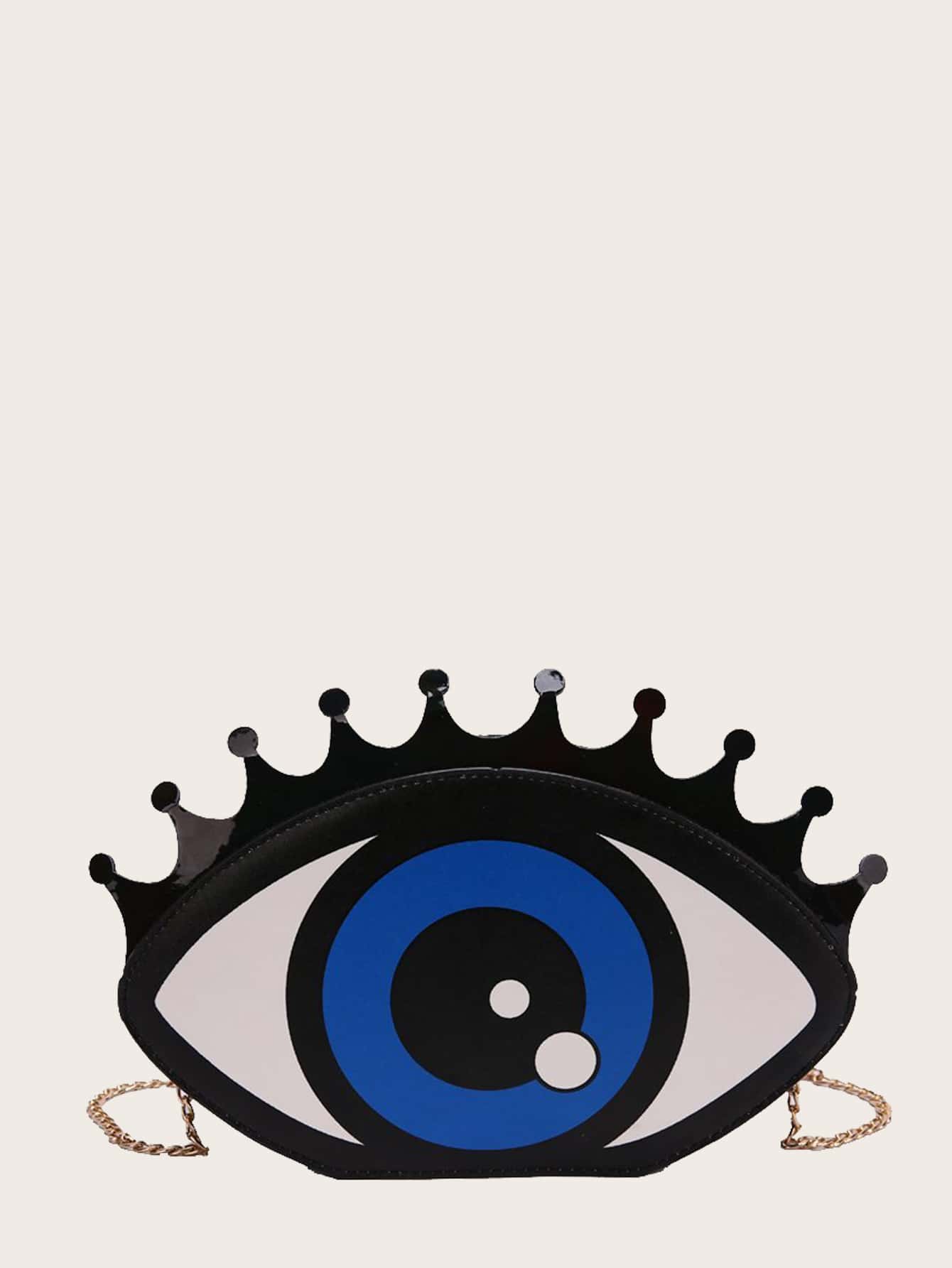 Eye Design Chain Bag