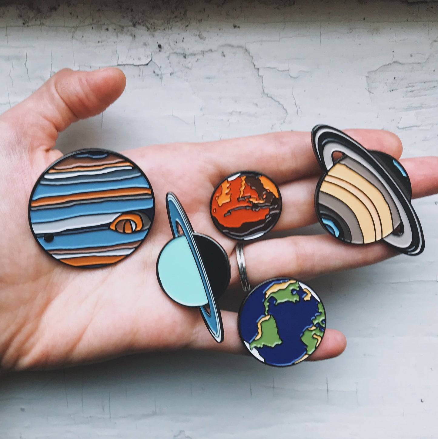 Uranus Enamel Pin