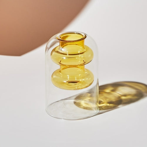 Nordic creative colored glass vase ornaments creative hydroponic