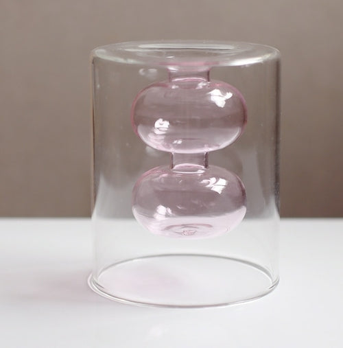 Nordic creative colored glass vase ornaments creative hydroponic