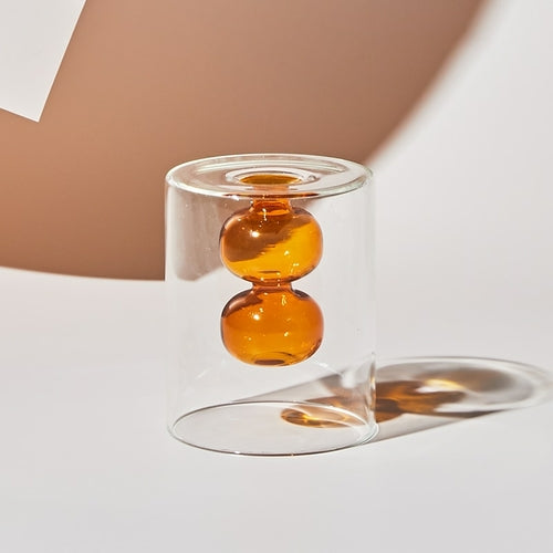 Nordic creative colored glass vase ornaments creative hydroponic