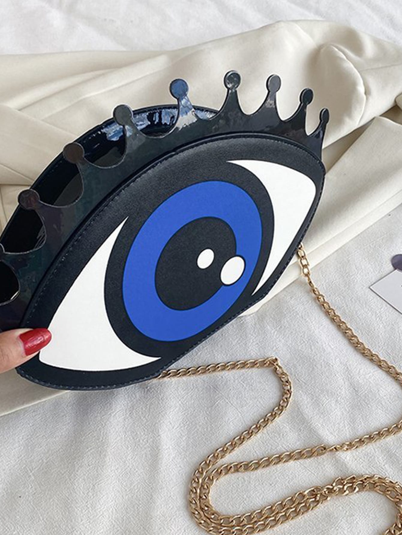 Eye Design Chain Bag