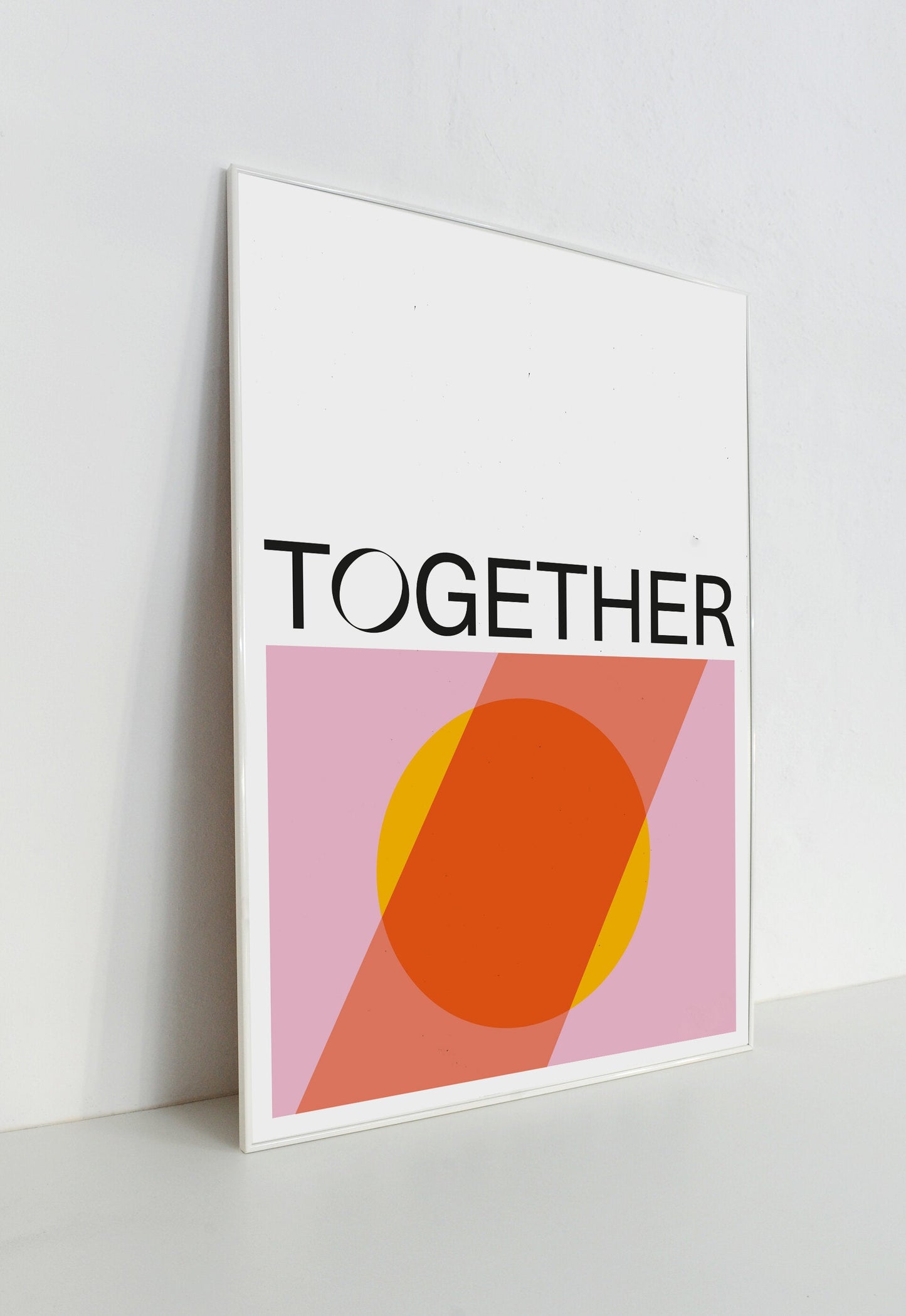 Together (pink) Art Print | Wall Art | Graphic Print | Gallery Wall