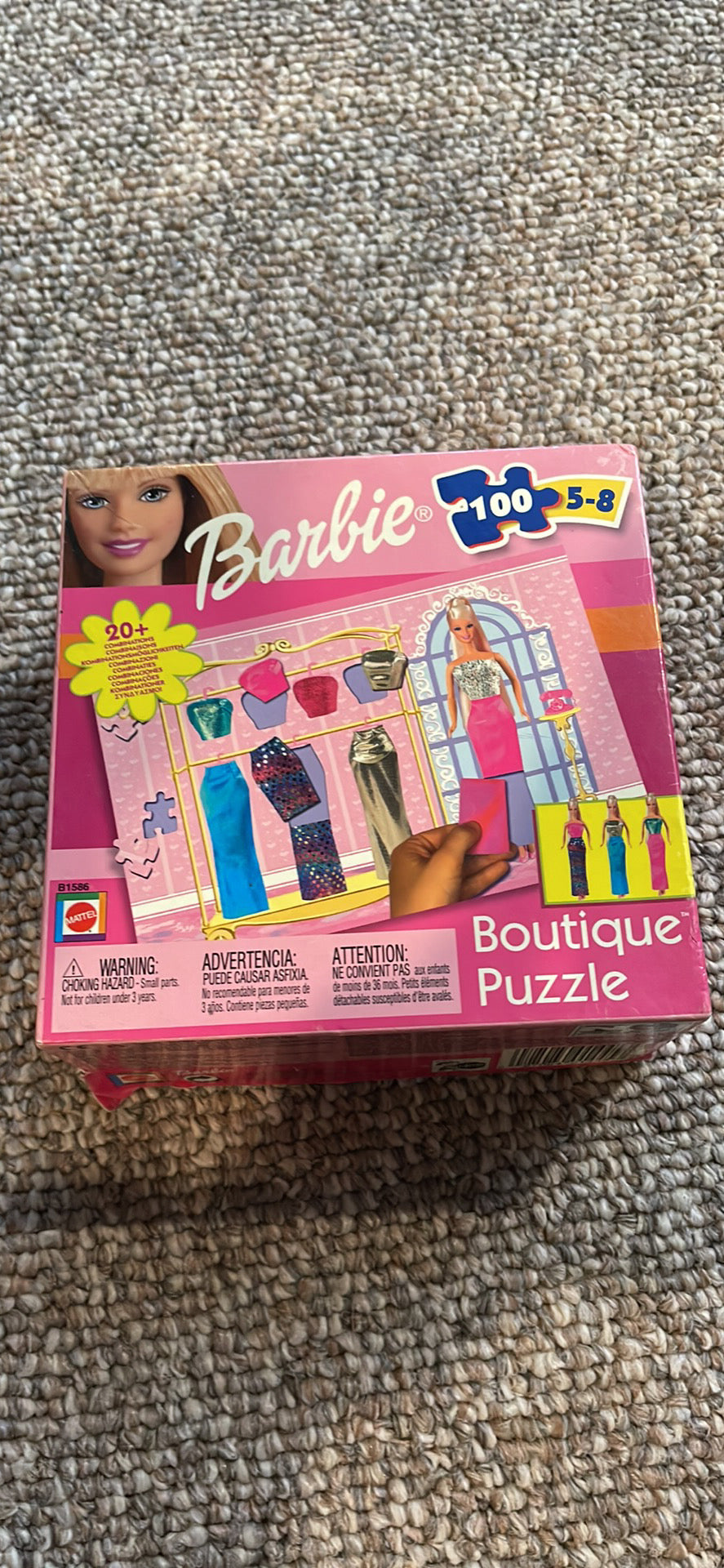 Barbie Puzzle 3 combinations, 100 piece